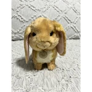 Aurora Miyoni Plush Lop Eared Rabbit Stuffed Animal Bunny Realistic Easter 8.5”